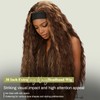 38 Inch Long Wavy Headband Wigs for Black Women Highlight