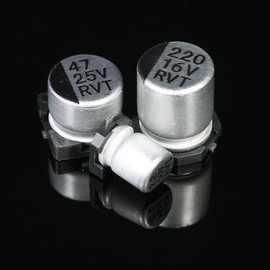 DollaTek SMD Capacitors Assorted Box,145pcs of 10 values 0.47 to 470uF SMD Electrolytic Capacitors Assortment Kit