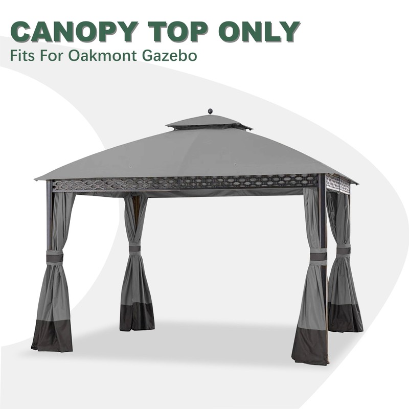 JANCANOPY Replacement Gazeb Cover for 10X12Ft Oakmont Gazebo L-GZ1188PST-A,Pinehurst Gazebo