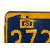 1963 Pennsylvania License Plate Registration Sticker, YOM, PA, Tag