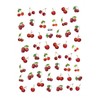 Beavorty 3D Cherry Leaf Nail Art Stickers Pink Decor 12