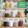 Qianfenie Glass Jars with Airtight Lids, 2 Pack - 1