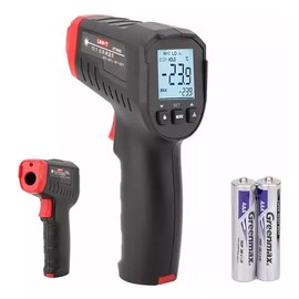 UT306S Termometro Infrarrojo Industrial，Termómetro Digital de -50 ℃ ~ 500 ℃ (-124 °F a 1244 °F) sin contacto, medidor de temperatura láser infrarrojo industrial sin contacto，Punto Láser Redondo