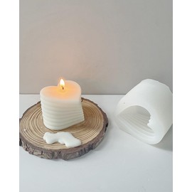 SENCCO Silicone Candle Molds, 3D Silicone Molds for Candle Making, Odorless, Colorless, BPA Free, Silicone Molds for Candle, Wax, Resin, soap, Clay, Chocolate etc