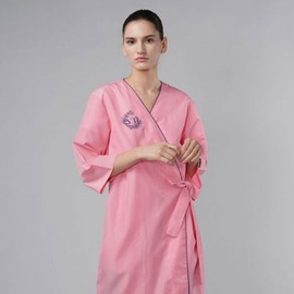 Beauty Salon Gown for Hair & Makeup Cooling Pink