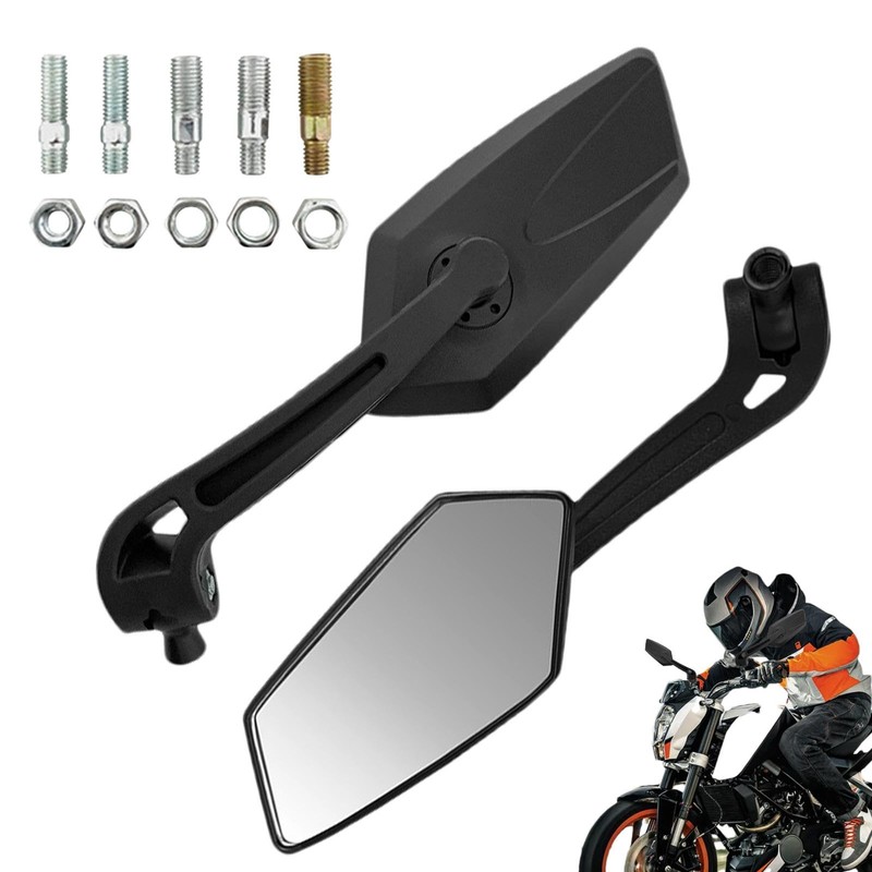 Motorcycle Rearview Mirrors,360 Degree Rotation Foldable Motorcycle Reflectors | Scooter
