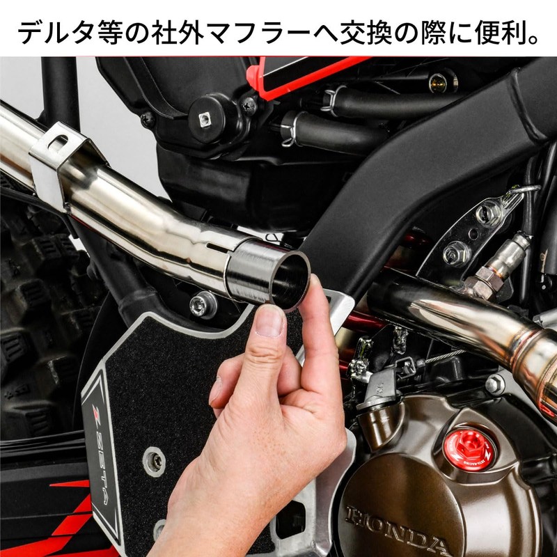 ディーアールシー(DRC) KLX125/D-TRACKER125 '10-16,KLX150S '09-13 エキゾーストジョイントガスケット ダートフリーク DIRTFREAK F3892