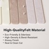Cork Board Alternative Felt Strip Board 8-Pack 13"x2", Bulletin Board