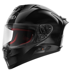 Fodsports FS90 Full Face Motorcycle Helmet with LED Rear Light, Dual Visor Motorbike Street Bike Integrated Helmet for Adult Men Women DOT FMVSS-218 Approved