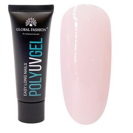 GLOBAL FASHION Professional Poly Nail UV Gel - Long-Lasting, Durable, and Easy-to-Use Nail Enhancements | (01, 30g)