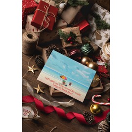 Stonehouse Collection Beach Christmas Cards, 18 Cards and Envelopes, Wishing You Joy This Holiday Season