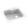 Swanstone KS02522SB.010-3 3-Hole Solid Surface Kitchen Sink, 25" x 22",