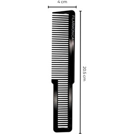 Filarmonica Peine para estilistas, peluqueros profesionales, plastico abs, Negro