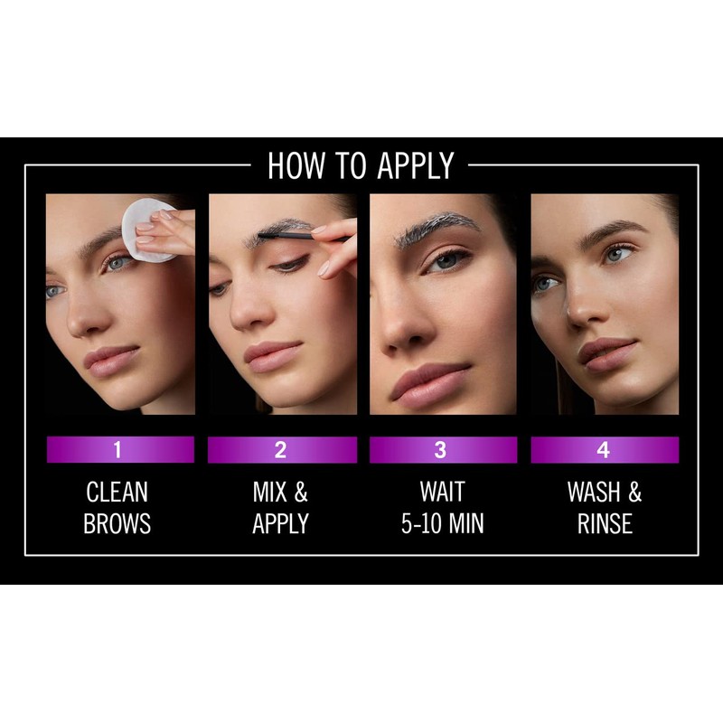 Schwarzkopf, Eyebrow Kit, Permanent Eyebrow Coloring, Eyebrow Dye, Up to