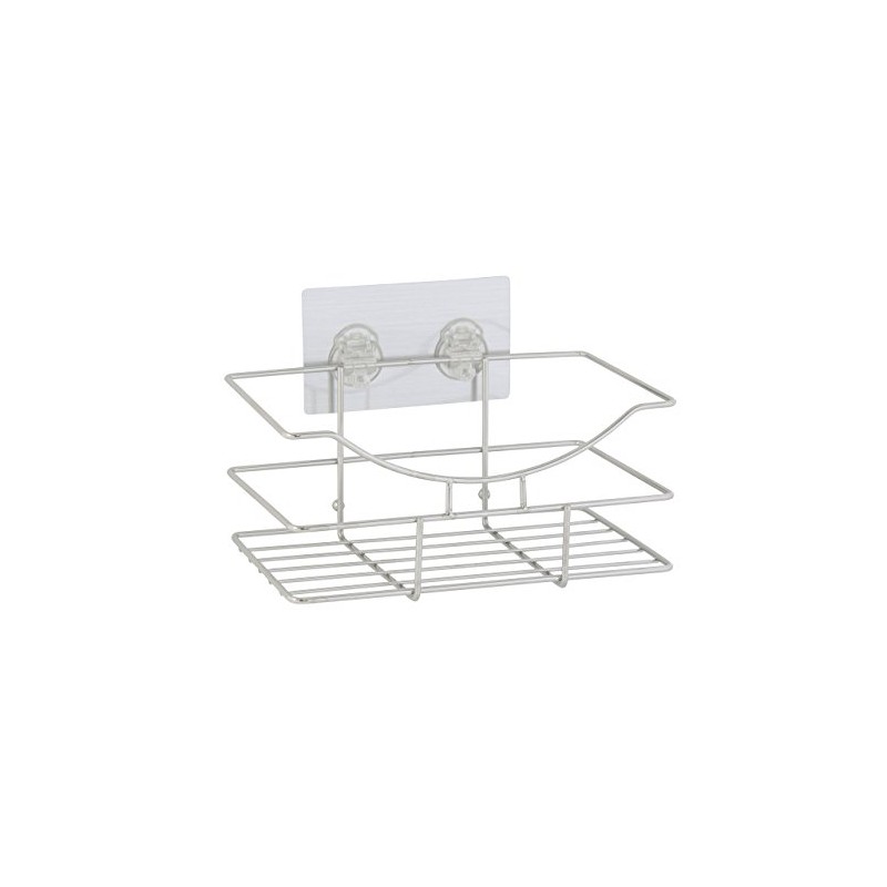 axentia Nizza Wall Shelf Stainless Steel in Silver, Bathroom Equipment,