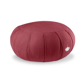 Lotuscrafts Zafu Kapok Delight Cushion Seat Height 15 cm Zafu Meditation Cushion Yoga Cushion with Kapok Filling Washable Cover Made of Organic Cotton Yoga Zafu Cushion