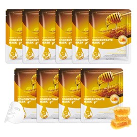 SGZWzhiwei 10 Pack Sheet Face Masks,Hydrating Facial Mask Set,Non-sticky Facial Sheet Masks Bulk,Long-lasting Moisturizing Facemasks,Birthday Party Spa Gift for Women and Men 05