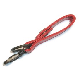 Leather Workshop Satou Keychain, Belt Loop, Genuine Leather, Keyring, Men's, Leather, Belt, Made in Japan, red
