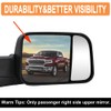 Senzeal Passenger Side Tow Mirror Glass Heated Tow Mirror Replacement