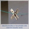 Zinnia 60m Green Rotary Airer Replacement Washing Line Outdoor PVC