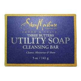 Shea Moisture Three Butters Utility Soap Cleansing Bar 5 oz, 1 Bar