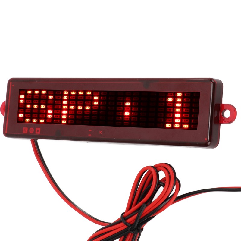 Rechargeable LED Name Tag Replacement for Universal Automobile Programmable Name