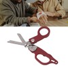Emergency Response Shears Aluminum Alloy Multifunction Foldable Shears for Indoor