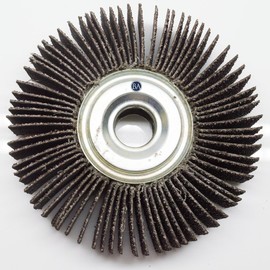 Benchmark Abrasives Aluminum Oxide 4 Inch Center Hole Flap Wheel - Bench Grinder Wheel 1” Length 5/8" Arbor Sander for Deburring, Sanding, Grinding, Rust Paint Removal Polishing Wheel - 40 Grit