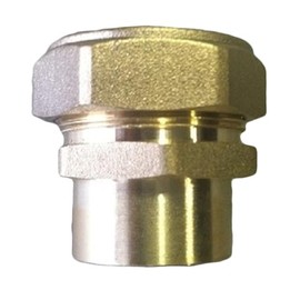 1" PEXworx Pex-Al-Pex Compression x Female Sweat Brass Fitting