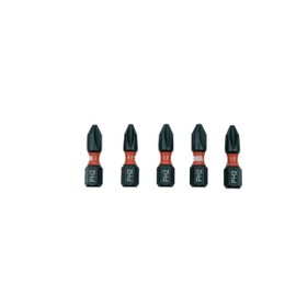 Tundra Tools #2 Impact Screwdriving Phillips Bits 57602, 5 pack, impact rated for impact drivers