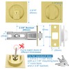 Cozy Tower Pocket Door Lock with Key, Pocket Door Hardware