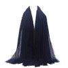 Ladies Maxi Long Crinkle Frayed Edges Crimp Mix Cotton Scarf