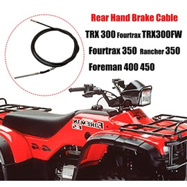 Unifizz Motorcycle Rear Brake Line, Motorcycle Brake Clutch, Flexible Hose Brake Line for Honda TRX 300 Fourtrax TRX300FW Fourtrax 350 Foreman 400 450 Rancher 350 4X4 ATV, Black