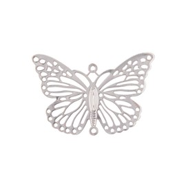 longsheng 10pcs Silver Butterfly Hanging Suncatcher DIY Metal Parts Hand-Crafts Pendant Ornament Drop