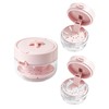 Retainer Mouth Guard Soak Container Box,Auto-Rising Aligner Bath Case,Pink