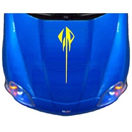 Stingray Hood Decal - Vinyl Graphics 24" (Fits Chevy Corvette C7 Stingray) - Yellow