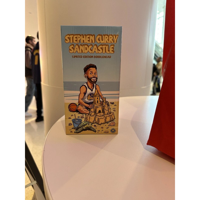 Golden Steph Curry Golden State Santa Cruz Warriors Sandcastle Bobblehead