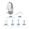 PATIKIL 1.7x1.3x3.6" Desk Divider Support Clamp, 4 Pcs Aluminum Desk