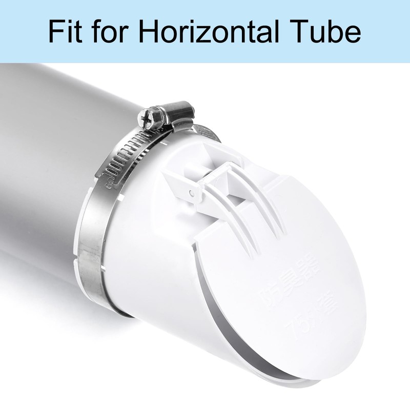 sourcing map 2 Pcs PVC Sewer Backflow Preventer, Anti-Odor Core