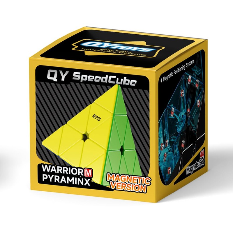 LiangCuber QY Toys Warrior M Pyramid 3x3 Magnetic, Stickerless Triangle