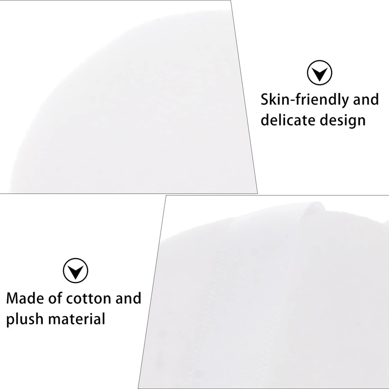 Lurrose White Soft Plush Powder Puff Fluffy Powder Puff with