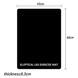 Non-Slip Mat Bundle,Non-Slip Workout Mat for Under Desk Ellipticals,Apply to Foot & Leg Pedal Exerciser for Seniors Fitness,Enhanced Stability & Floor Protection,Durable Construction