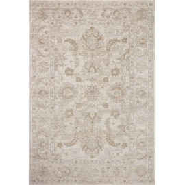 Loloi II Odette Collection ODT-03 Ivory/Beige 5'-3" x 7'-9" Area Rug