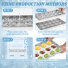 FwQoFvk Stainless Steel Round Ball Ice Maker, Rust Resistant Metal