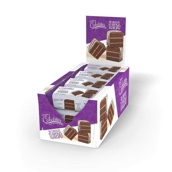 The Original Cakebites by Cookies United, Grab-and-Go Bite-Sized Snack (Chocolate Tuxedo, 2 Ounce (Pack of 12))