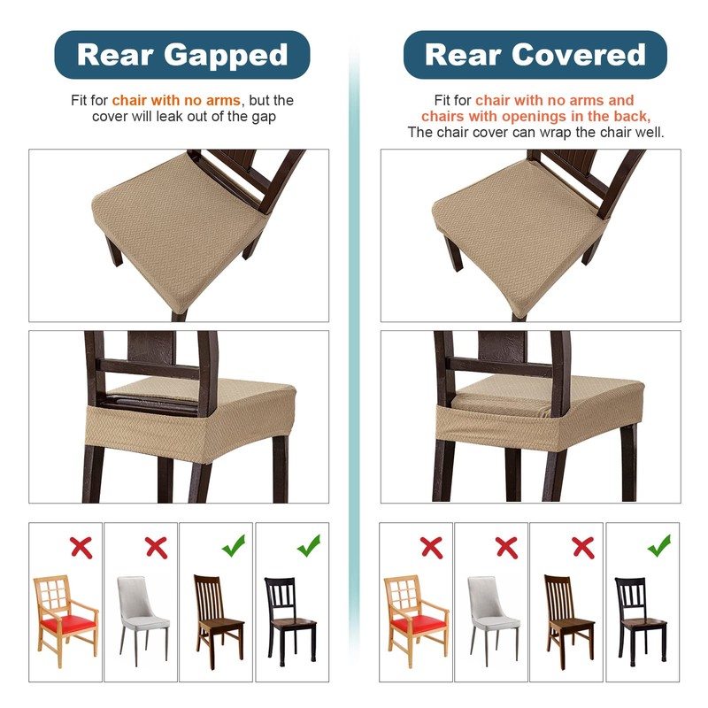 Genina Waterproof Seat Covers for Dining Room Chair Covers Waterproof