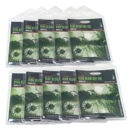 FLADEN Fishing - Ring Blowout Barbless Carp Rigs – Anti-Eject Fishing Rigs for Bottom Bait – Pack of 10 (Barbless - Size 8) [37-8385-8X]