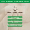 Olicity Cheese Cloths, Grade 100, 36 Sq Feet, Reusable Cheese