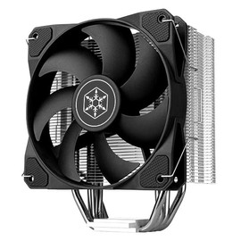 SilverStone Technology Argon SST-ARV120B V120 High Performance 120 mm CPU Cooler with Four Copper Heat Pipes Diameter 6 mm Diameter