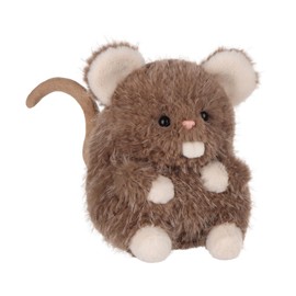 Apricot Lamb Fat Rat Plush Mouse Stuffed Animals for Kids, Soft Cute Plush Toys for Baby Girl and Boy, Fluffy Fat Rat Brown 6 Inches